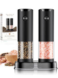 Modern Electric Salt and Pepper Grinder Set Automatic Battery Pepper Mill for Daily Use