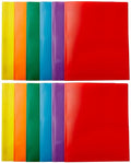 luxury Basics Heavy Duty Plastic Folders with 2 Pockets for Collection