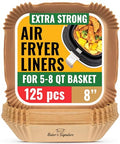 Classic Air Fryer Paper Liners, 125Pcs Air Fryer Set